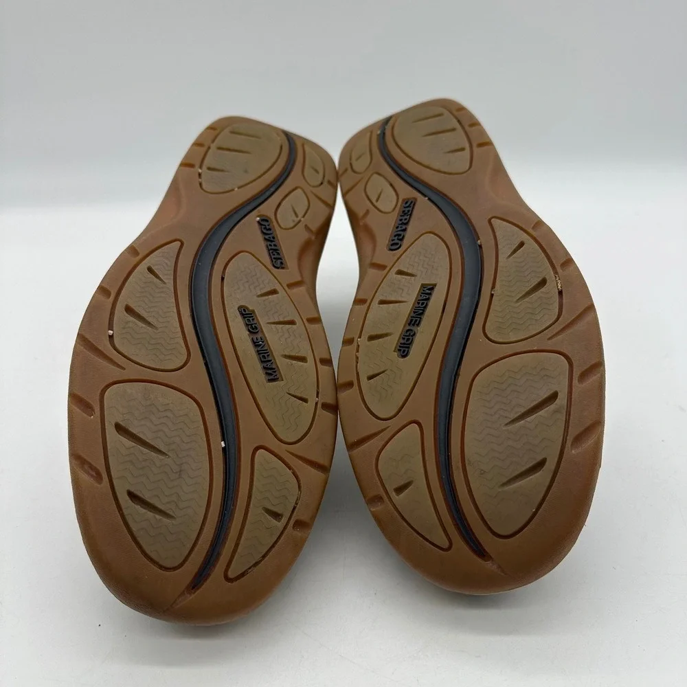 Sebago 99618 Mens Size 9M‎ Becket Casual Copper Tan Leather Mesh Boat Shoes